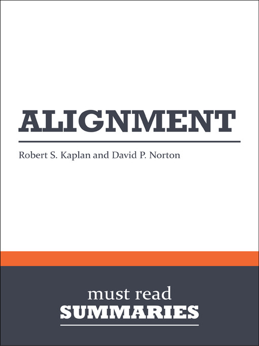 Title details for Alignment - Robert S. Kaplan and David P. Norton by Must Read Summaries - Available